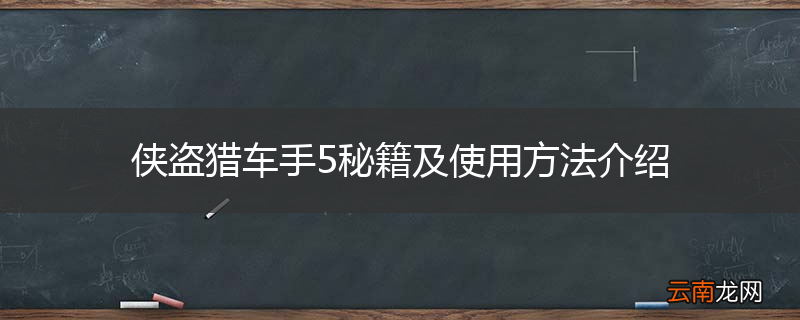 侠盗猎车手5秘籍及使用方法介绍