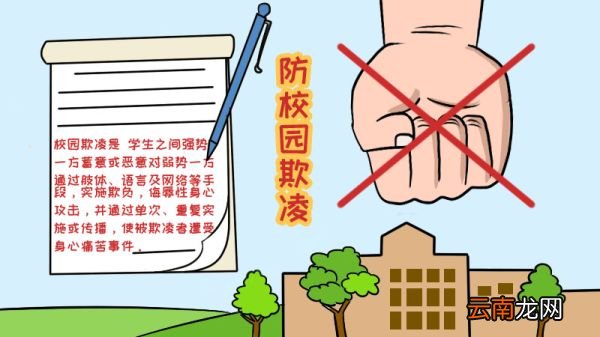 防校园欺凌手抄报