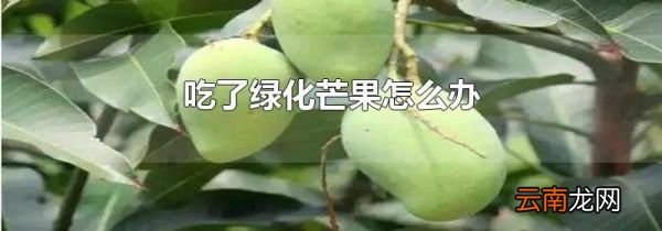 吃了绿化芒果怎么办