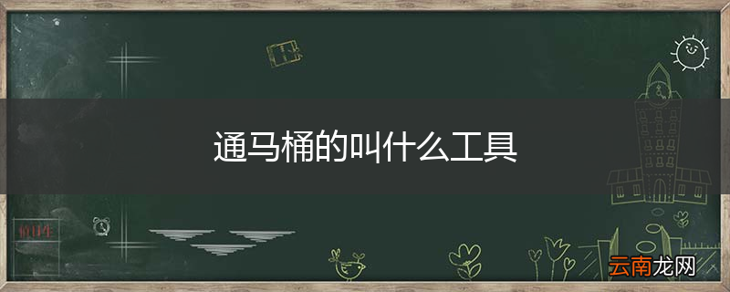 通马桶的叫什么工具