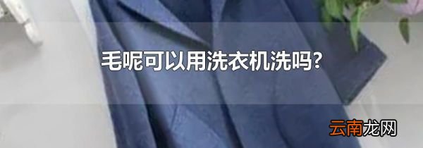 毛呢可以用洗衣机洗吗?