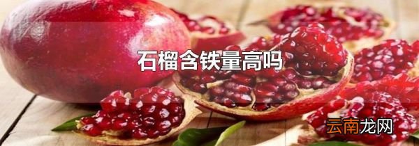 石榴含铁量高吗
