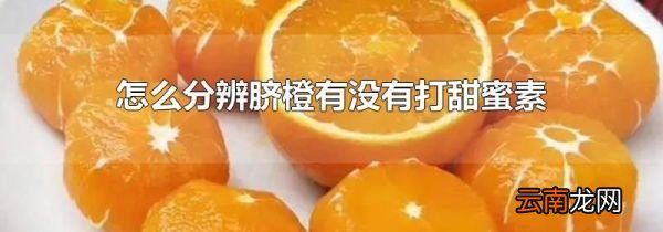 怎么分辨脐橙有没有打甜蜜素