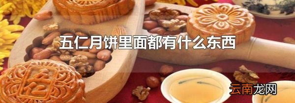 五仁月饼里面都有什么东西