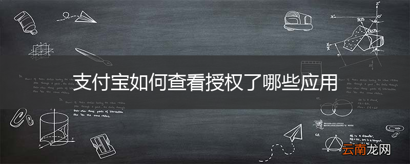 支付宝如何查看授权了哪些应用