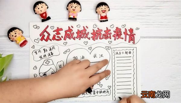 众志成城抗击疫情手抄报 众志成城抗击疫情手抄报画法