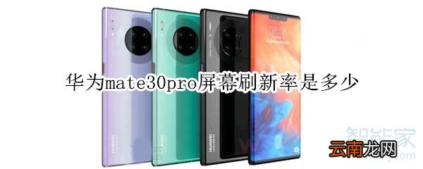 华为mate30pro屏幕刷新率是多少