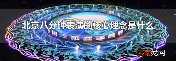 北京八分钟表演的核心理念是什么