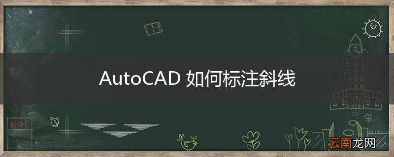 AutoCAD 如何标注斜线