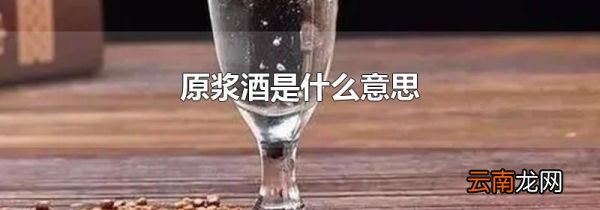 原浆酒是什么意思