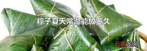 粽子夏天常温能放多久