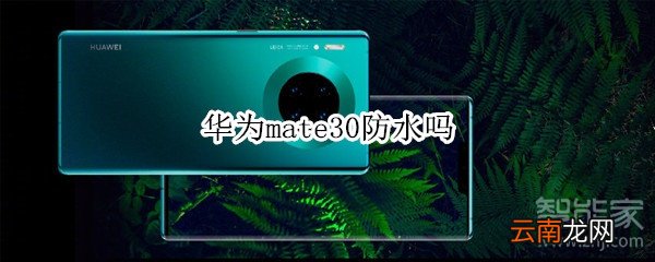 华为mate30防水吗