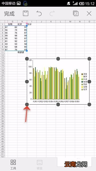 WPS Office APP表格插入图表的方法