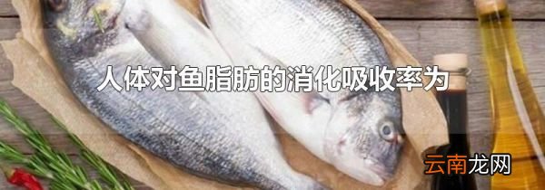 人体对鱼脂肪的消化吸收率为