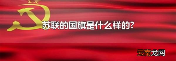 苏联的国旗是什么样的?