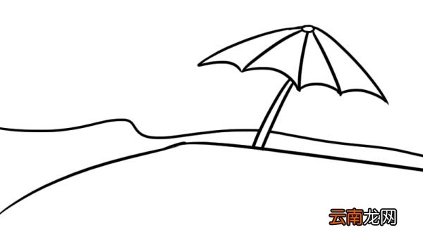 海滩简笔画 海滩怎么画好看