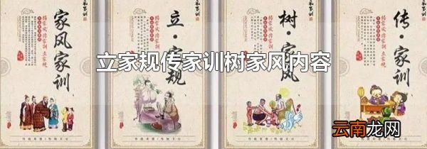 立家规传家训树家风内容