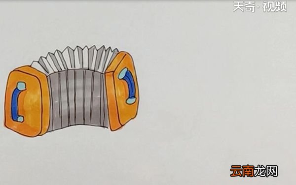 手风琴简笔画