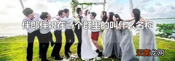 伴郎伴娘在一个群里的叫什么名称