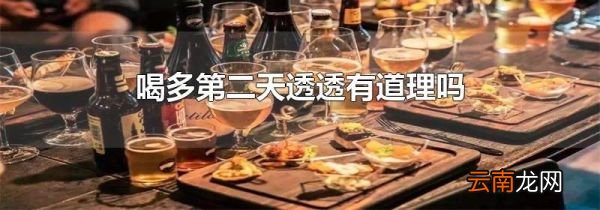 喝多第二天透透有道理吗