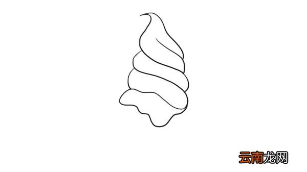 冰淇淋简笔画步骤 冰淇淋简笔画