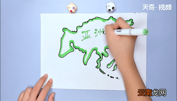 亚洲轮廓图简笔画 亚洲轮廓图简笔画怎么画