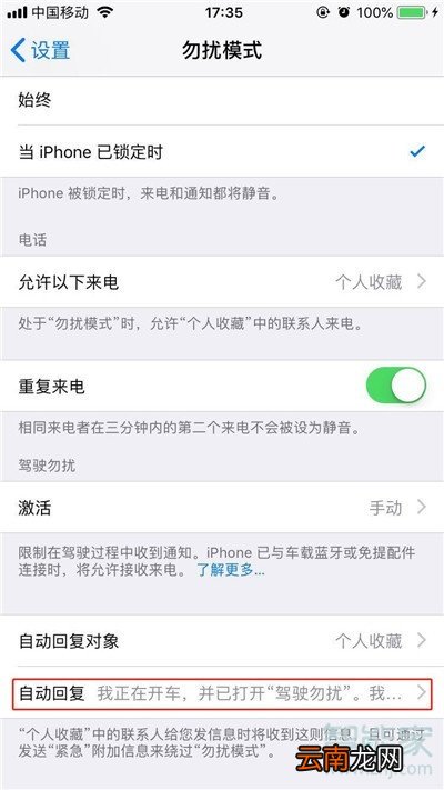 iphone11pro怎么设置自动回复内容