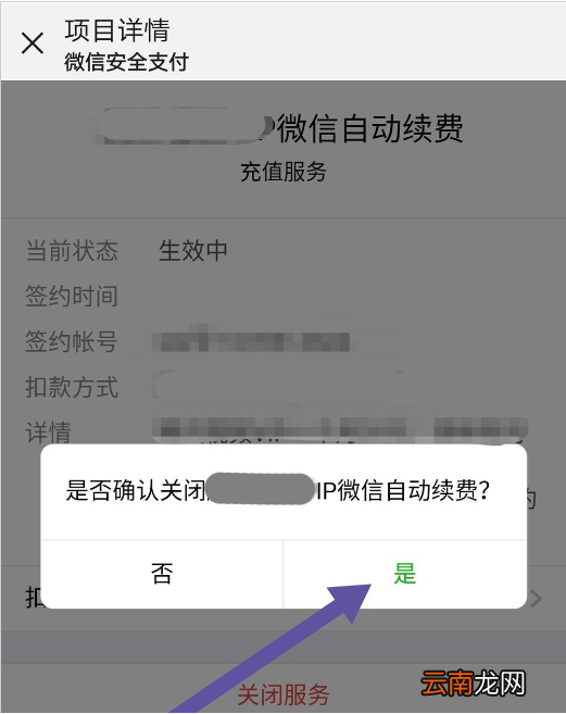 微信中将自动扣费取消具体操作步骤
