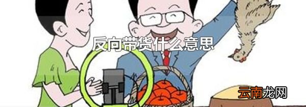 反向带货什么意思
