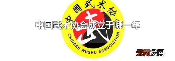 中国武术协会成立于哪一年