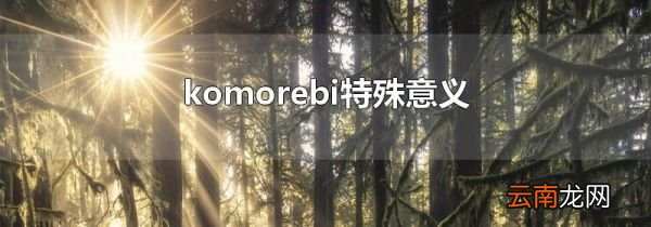 komorebi特殊意义