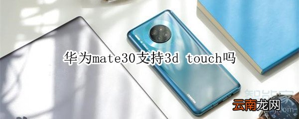 华为mate30支持3d touch吗