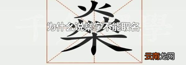 为什么说燊字不能取名