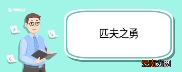 匹夫之勇造句 匹夫之勇的意思