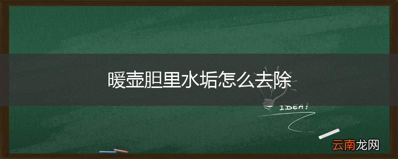暖壶胆里水垢怎么去除
