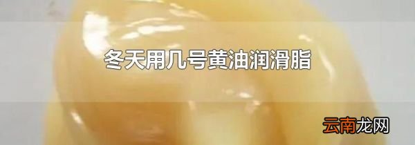 冬天用几号黄油润滑脂