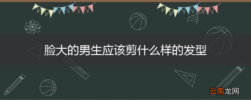 脸大的男生应该剪什么样的发型