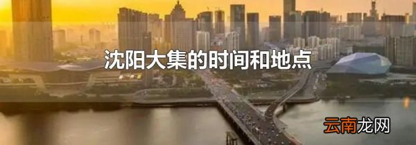 沈阳大集的时间和地点