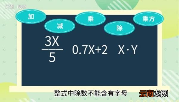 整式与代数式的区别 整式与代数式有什么区别