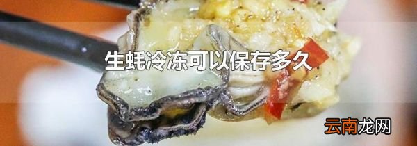 生蚝冷冻可以保存多久