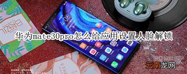 华为mate30pro怎么给应用设置人脸解锁