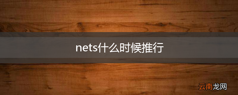 nets什么时候推行