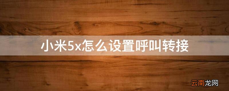 小米5x来电转接怎么设置 小米5x怎么设置呼叫转接