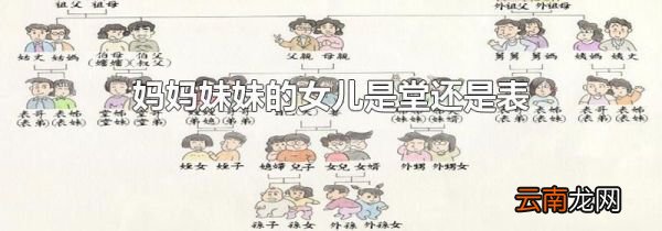 妈妈妹妹的女儿是堂还是表