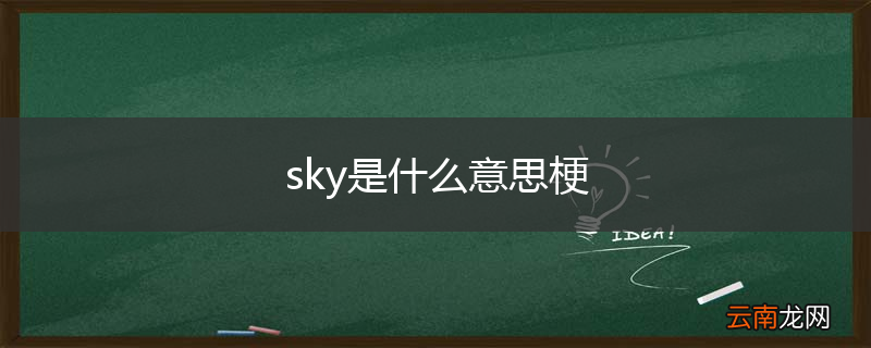 sky是什么意思梗
