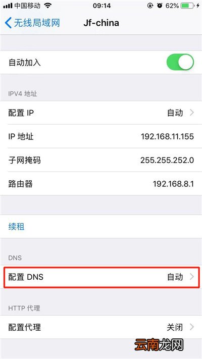 iphone中更改dns具体操作流程