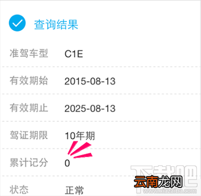 支付宝查询驾照扣分记录方法