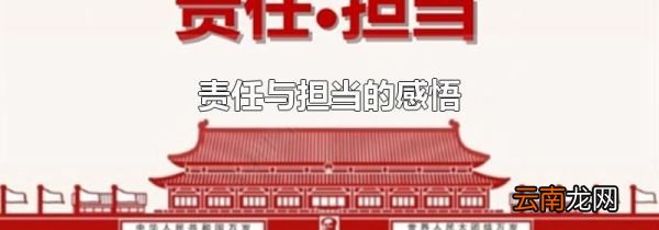 责任与担当的感悟