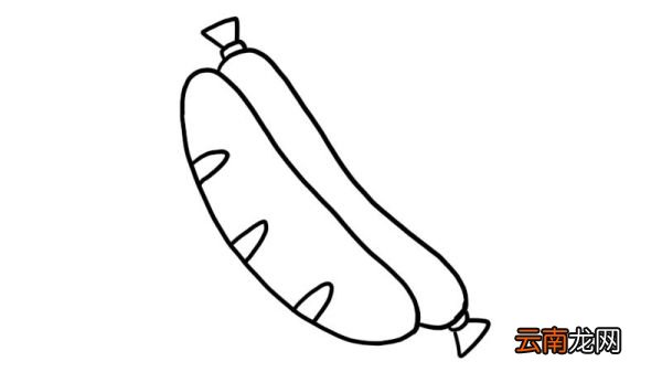 热狗简笔画的画法热狗简笔画的教程