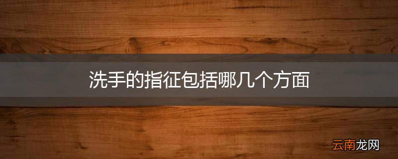 洗手的指征包括哪几个方面